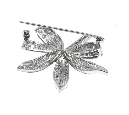 1950s  3.33ct  Diamond Platinum Bouquet Pin