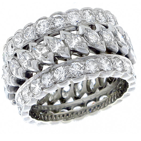 1950s 3.70ct Diamond Eternity Wedding Band