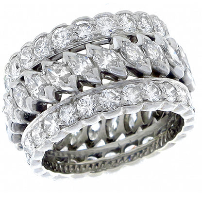 1950s 3.70ct Diamond Eternity Wedding Band