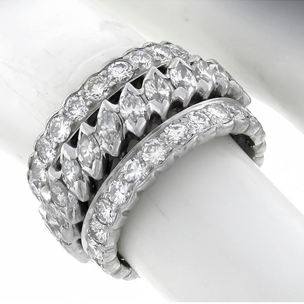 1950s 3.70ct Diamond Eternity Wedding Band