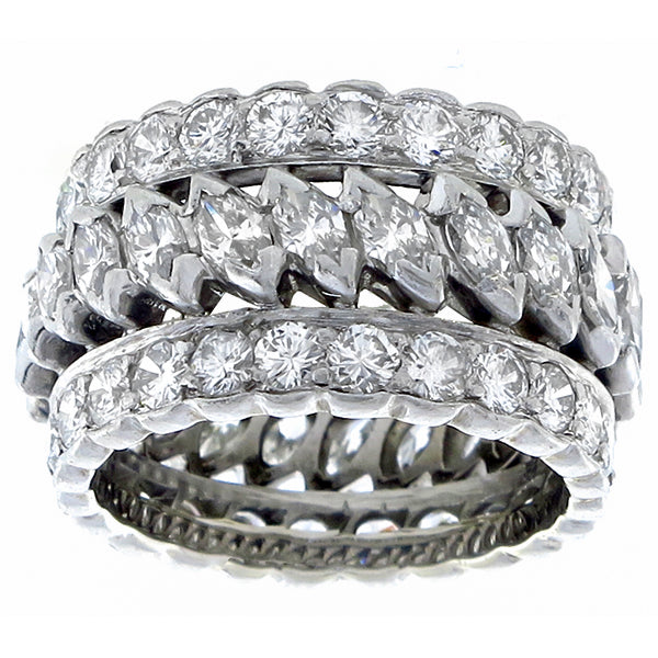 1950s 3.70ct Diamond Eternity Wedding Band
