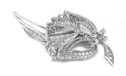 1950s 6ct Diamond Platinum Bouquet Pin
