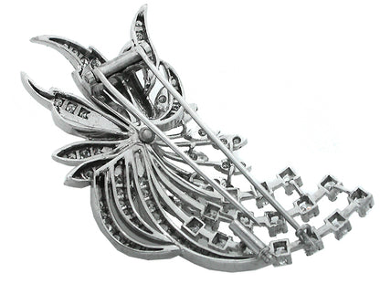 1950s Diamond Platinum Pin