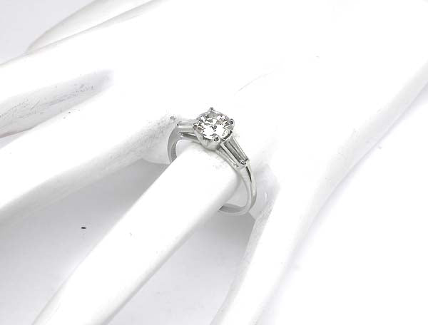 1950's GIA 1.01ct Diamond Platinum Engagement Ring