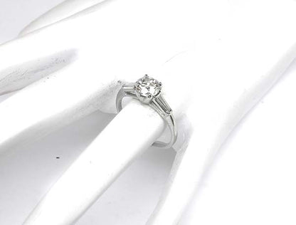 1950's GIA 1.01ct Diamond Platinum Engagement Ring