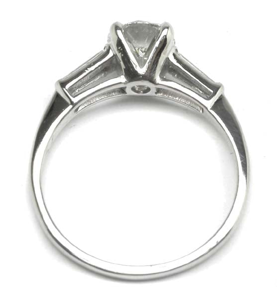 1950's GIA 1.01ct Diamond Platinum Engagement Ring