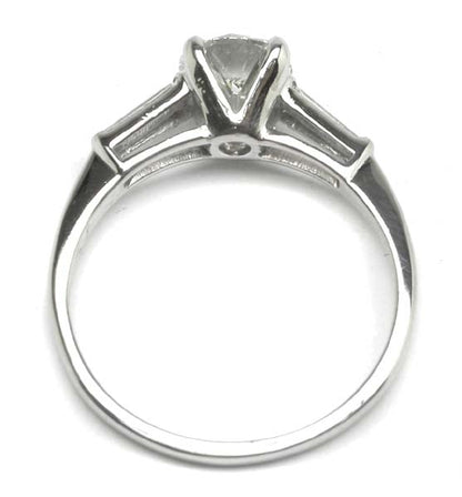 1950's GIA 1.01ct Diamond Platinum Engagement Ring