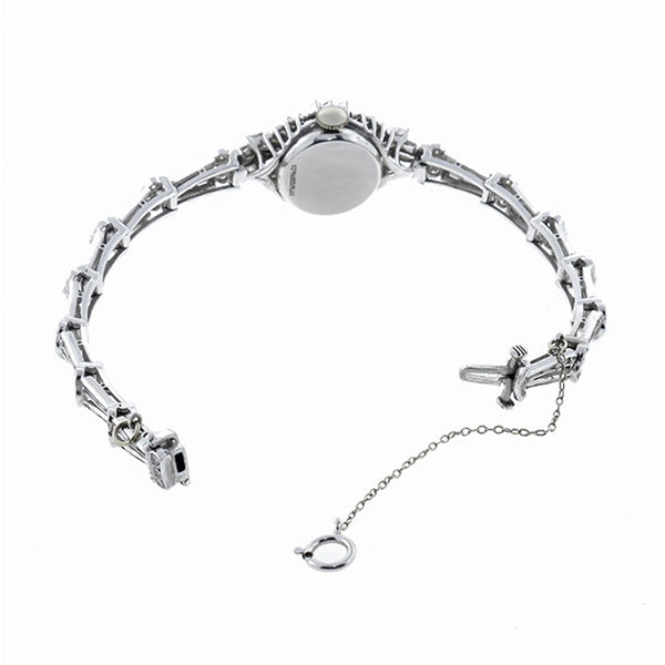 1950s Mathey Tissot 6.15ct Diamond Platinum Watch