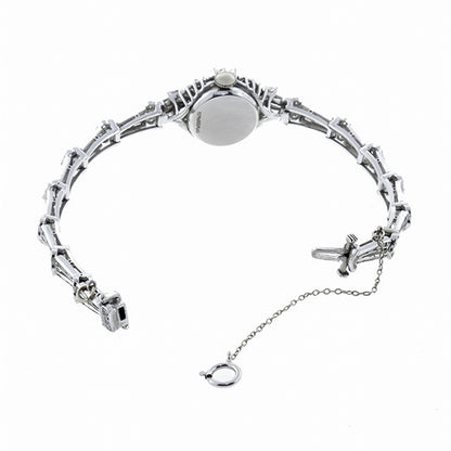 1950s Mathey Tissot 6.15ct Diamond Platinum Watch