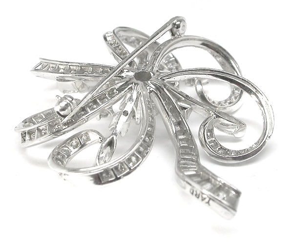 1950s Raymond Yard 18k Gold 3.90ct Diamond Pin