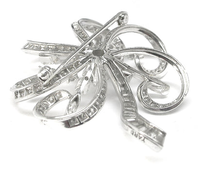 1950s Raymond Yard 18k Gold 3.90ct Diamond Pin