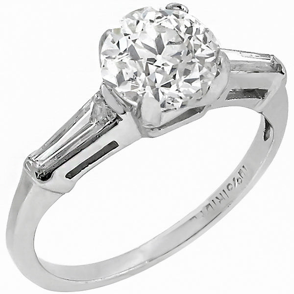 1950s 1.06ct Diamond Engagement Ring