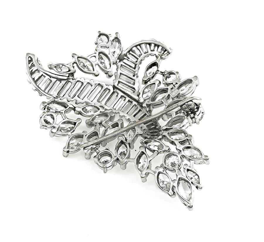 Vintage 6.25ct Diamond Gold Pin