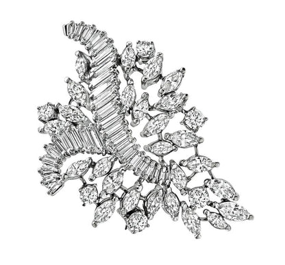 Vintage 6.25ct Diamond Gold Pin