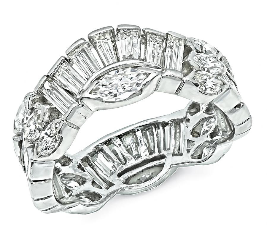 Vintage 2.75ct Diamond Eternity Wedding Band