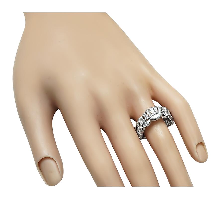 Vintage 2.75ct Diamond Eternity Wedding Band