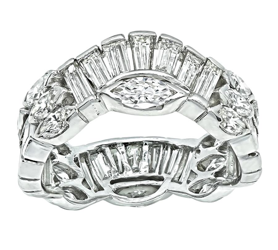 Vintage 2.75ct Diamond Eternity Wedding Band