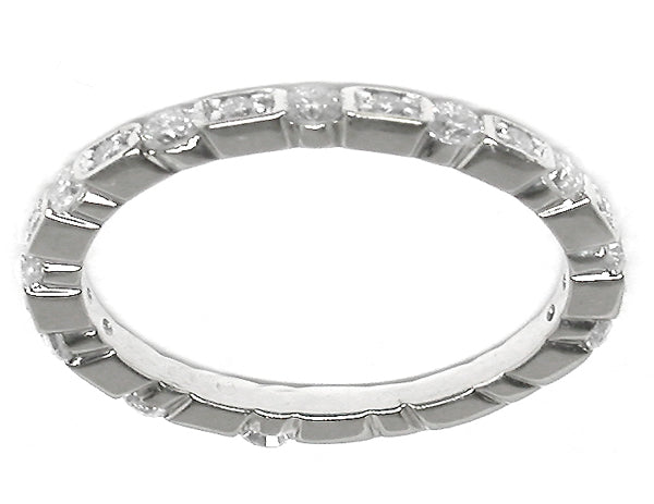 1960s 0.65ct  Diamond 18k Gold Eternity Wedding Band