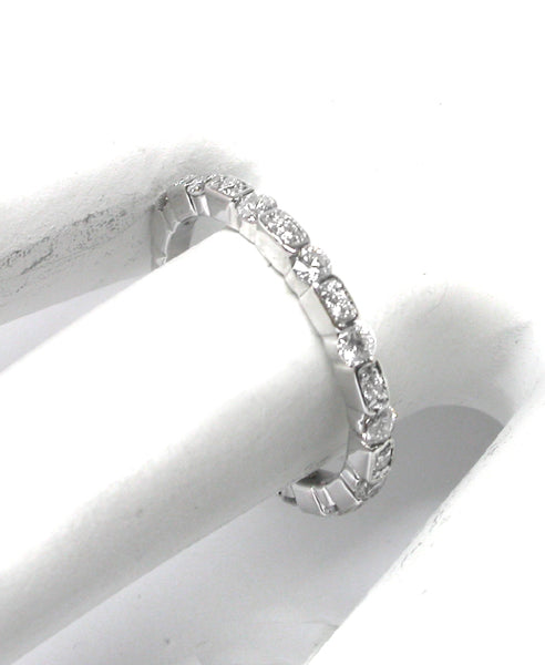 1960s 0.65ct  Diamond 18k Gold Eternity Wedding Band