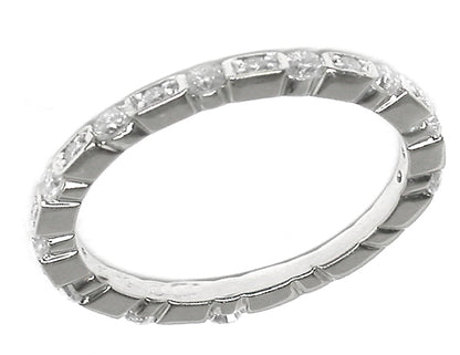 1960s 0.65ct  Diamond 18k Gold Eternity Wedding Band