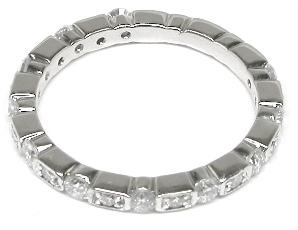 1960s 0.65ct  Diamond 18k Gold Eternity Wedding Band