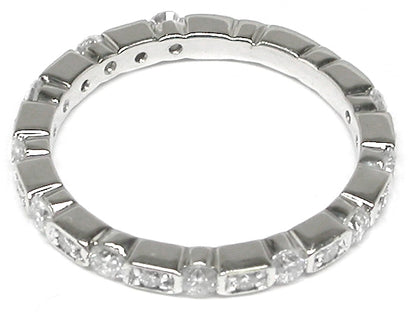 1960s 0.65ct  Diamond 18k Gold Eternity Wedding Band