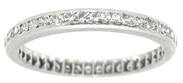 1960s 0.75ct Round Diamond Eternity Wedding Band