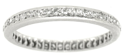 1960s 0.75ct Round Diamond Eternity Wedding Band