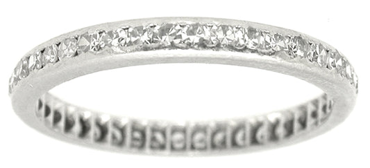 1960s 0.75ct Round Diamond Eternity Wedding Band