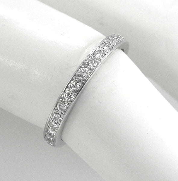 1960s 0.75ct Round Diamond Eternity Wedding Band