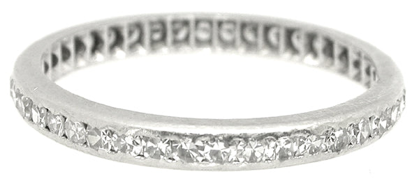 1960s 0.75ct Round Diamond Eternity Wedding Band