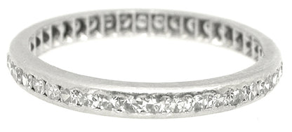 1960s 0.75ct Round Diamond Eternity Wedding Band