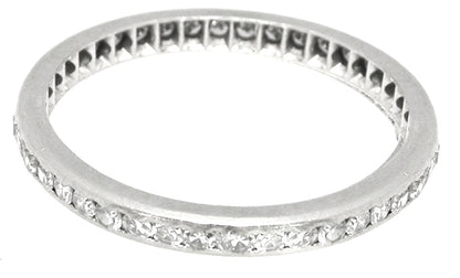 1960s 0.75ct Round Diamond Eternity Wedding Band