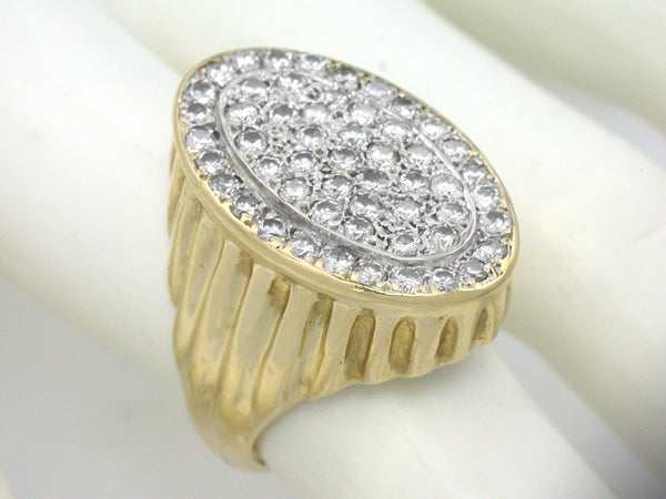 1960s 1.50ct Diamond 14k Gold Ring