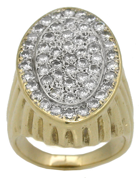 1960s 1.50ct Diamond 14k Gold Ring