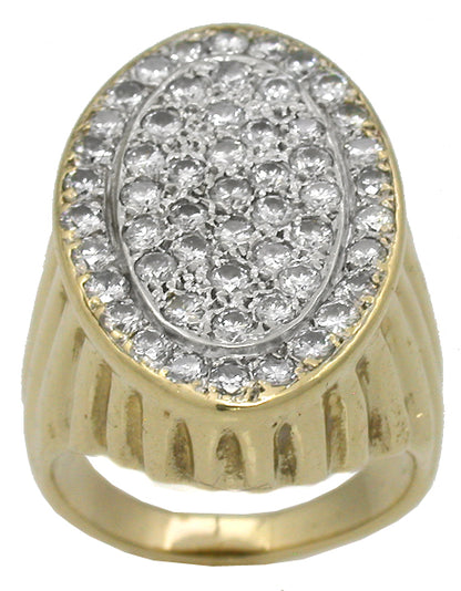 1960s 1.50ct Diamond 14k Gold Ring