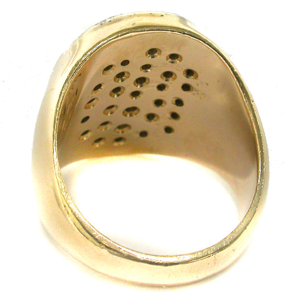 1960s 2.50ct Diamond 14k Yellow Gold Ring