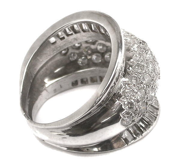 1960s Diamond Platinum  Ring
