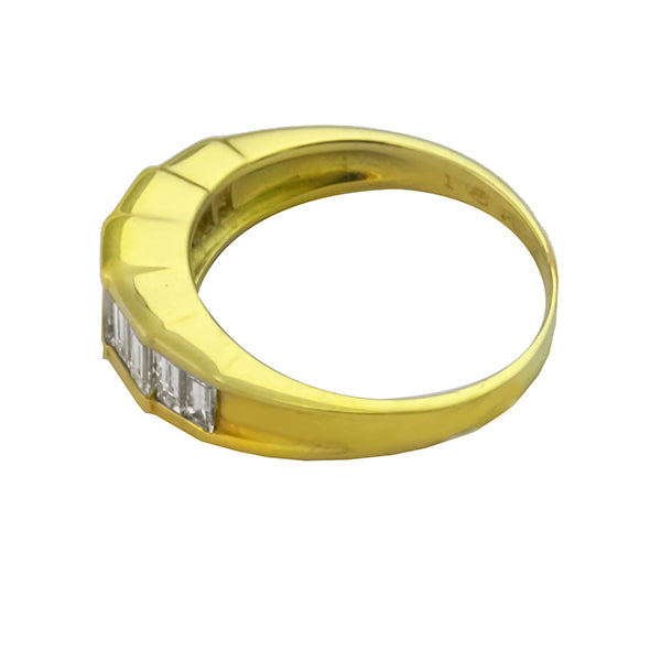 1970s 0.75ct Diamond 18k Yellow Gold Ring