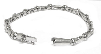 1ct Diamond 14k White Gold Bracelet