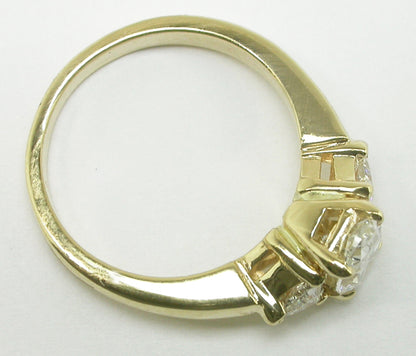 1ct Diamond 14k Yellow Gold Engagement Ring