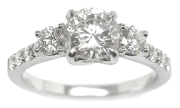 1ct. Diamond 18k White Gold Engagement Ring