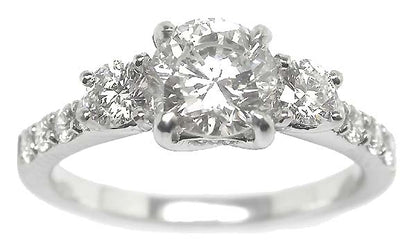 1ct. Diamond 18k White Gold Engagement Ring