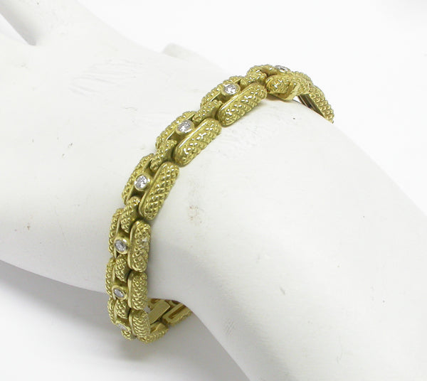 1ct Diamond 18k Yellow Bracelet