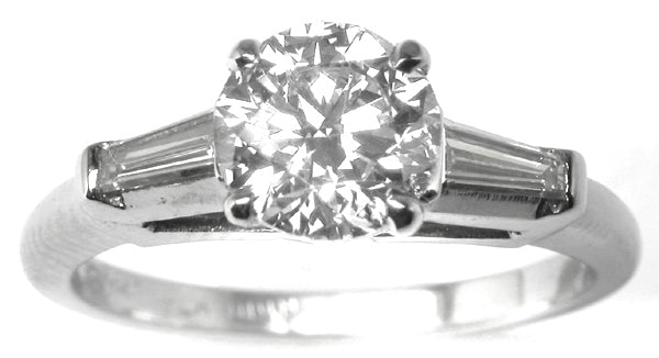 1ct Diamond Platinum Engagement Ring