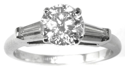 1ct Diamond Platinum Engagement Ring