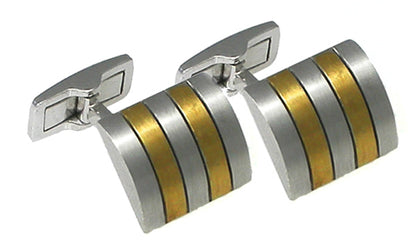 2 Tone  18k Gold Cufflinks