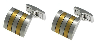 2 Tone  18k Gold Cufflinks