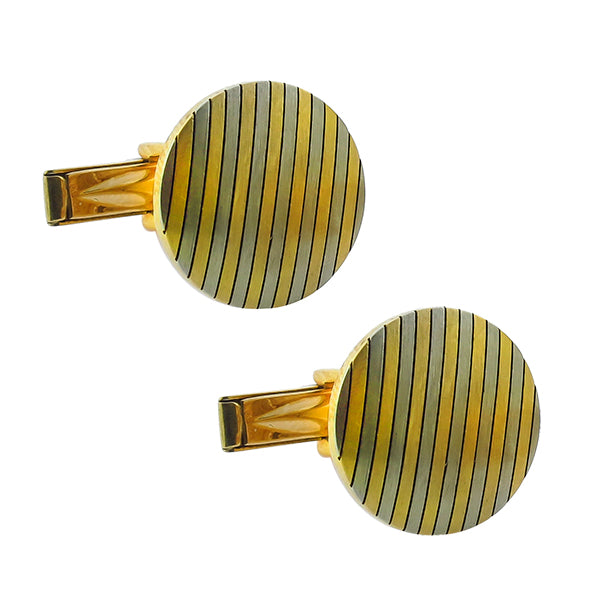 2 Tone Gold Cufflinks