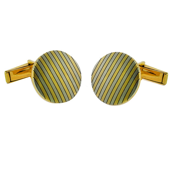 2 Tone Gold Cufflinks